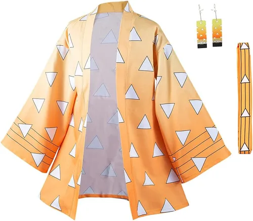 Vista 2 de Haydory Capa de anime para mujer, disfraz de cosplay, kimono, bata de Halloween, traje de adulto