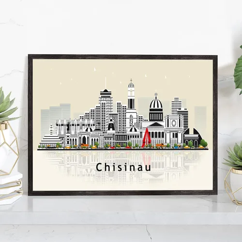 Vista 49 de Pera Print ADANA - Póster de Adana Turquía, ilustración de horizonte urbano de ciudad, póster moderno de pavo, impresión de paisaje urbano y punto