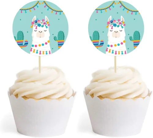 Vista 49 de Andaz Press Llama and Cactus - Colección de fiesta para baby shower, Etiqueta para botella de sidra de manzana., 1