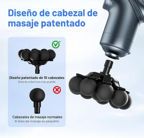 Vista 2 de LEERCON Pistola de masaje de tejido profundo Mini masajeador de espalda