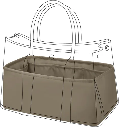 Vista 10 de DGAZ Organizador de bolso de seda para bolsa de fiesta de jardín