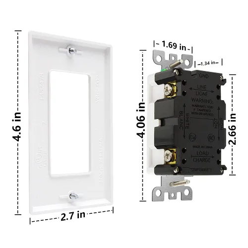 Vista 6 de POWAWINI GFCI Outlet 15 Amp, resistente a manipulaciones, resistente a la intemperie