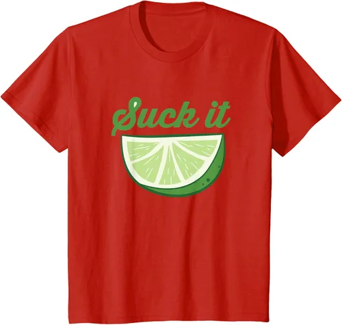 Vista 3 de Funny Lime Suck It Cinco De Mayo Citrus Sour Lime Camiseta, Blanco, S