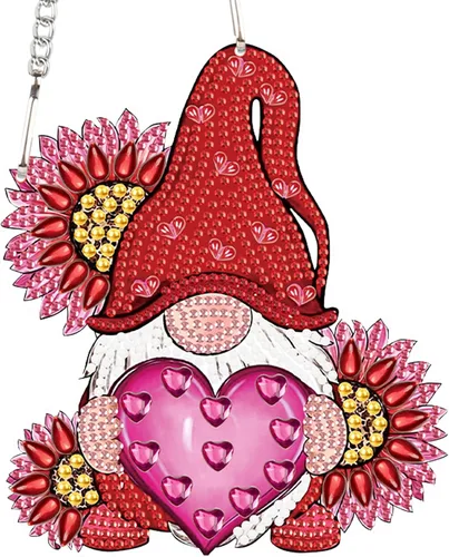 Vista 39 de AiYuanzsh Animal Parrot DIY Kits de Pintura de Arte de Diamante de Acrílico Colgante Pendientes de Arte de Diamante de Rinstone Especialmente