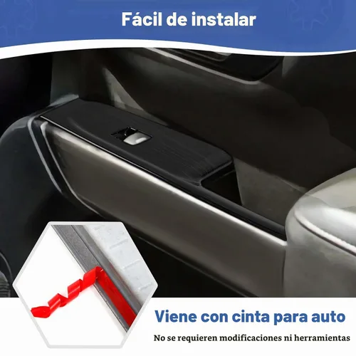 Vista 5 de RT-TCZ Panel de interruptor de ventana eléctrica Silverado para Chevy Silverado 2019-2021 para GMC Sierra 2019-2022, accesorios interiores de grano