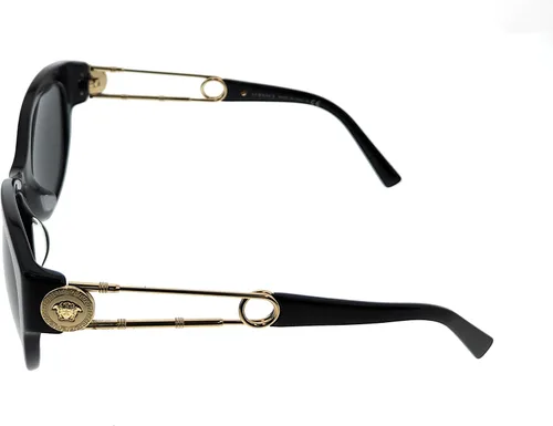 Vista 3 de Versace VE4389F Gafas de sol - (GB187) NegroGris Oscuro - 2.165 in, Negro