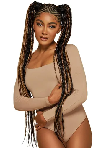 Vista 5 de Outre X-Pression Braid - Trenza preestirada de 42 pulgadas 3X (paquete de 2, 2T1B/130S)