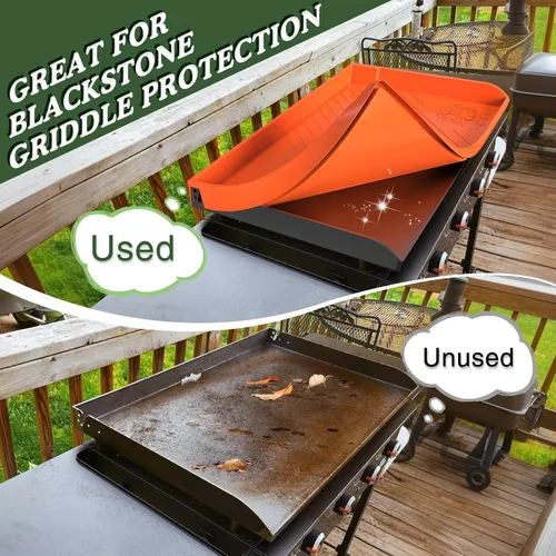 Vista 5 de Funda de silicona para plancha Blackstone de 36 pulgadas, cubierta de parrilla de borde completo para plancha omnívora, accesorios Blackstone