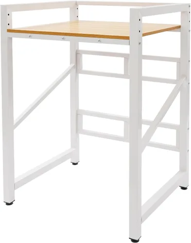 Vista 12 de Soporte apilable para lavadora y secadora con estante de almacenamiento, estantes resistentes para lavadora y secadora para lavandería Negro