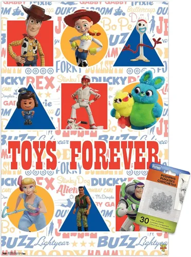 Vista 8 de Disney Pixar Toy Story 4 - Póster de pared con pasadores