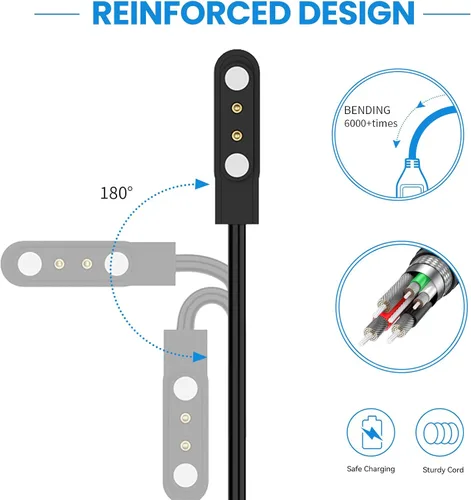 Vista 10 de VeryFit - Cargador de reloj inteligente para IDW13/IDW16/IDW19/IDW25/IDW26/IDW28/ID208