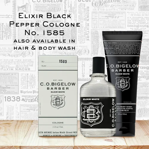 Vista 5 de C.O. Bigelow Elixir White Colonia para hombres, fragancia de especias y cítricos, colonia de larga duración para hombres, perfume elixir