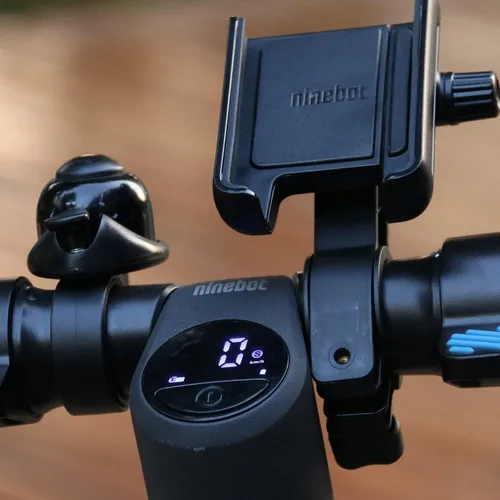 Vista 6 de Segway Ninebot - Soporte para teléfono, ajustable para scooter eléctrico eMoped para manillar de bicicleta, se adapta a cualquier teléfono celular