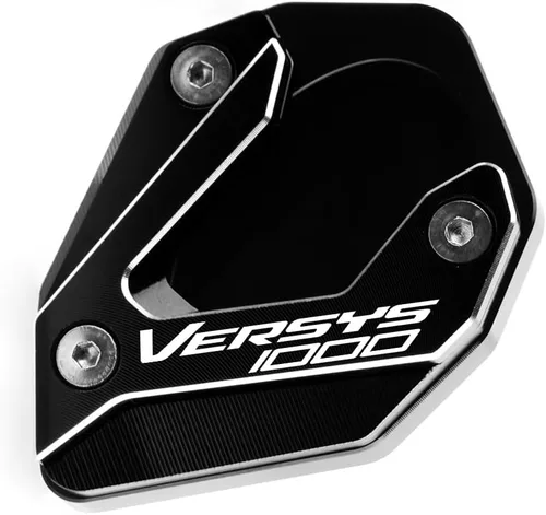 Vista 8 de Placa de extensión de soporte lateral de motocicleta compatible con Kawasaki Versys 1000 SE KLZ1000 SE LT+ 2015-2022 Soporte para almohadilla