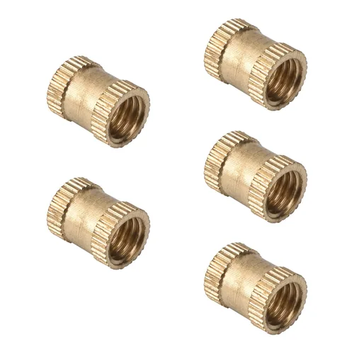 Vista 87 de Tuercas moleteadas de rosca hembra M2x3mm OD Tuercas de inserción roscadas de latón Tuercas de incrustación hidráulicas soldadas juntas Kit surtido