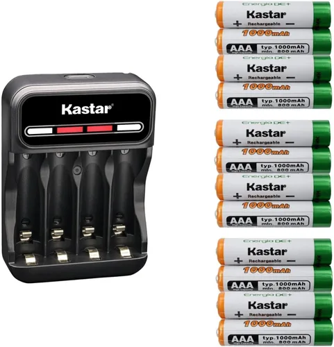 Vista 5 de Kastar AAAJ 1.2V 1000mAh Ni-MH Batería CMH4 Cargador USB inteligente compatible con Panasonic KX-TPA50 KX-TPA50B04 KX-TPA60 KX-TS208 KX-TS4200