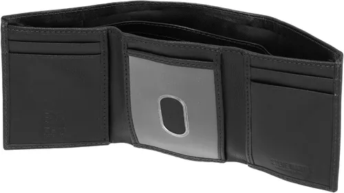 Vista 12 de Steve Madden Billetera triple RFID para hombre con ventana de identificación