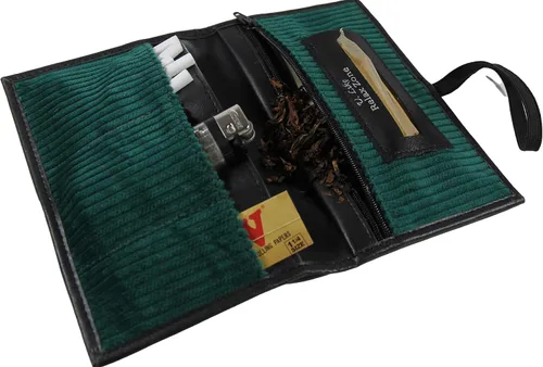 Vista 10 de Estuche con 6 compartimentos separados para tabaco, bolsa de pipa de tabaco para fumar de viaje, kit organizador de cigarrillos para accesorios
