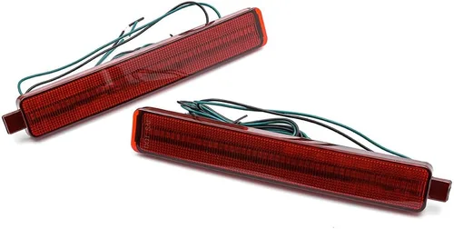 Vista 5 de Luces reflectoras LED para parachoques trasero CTS 2008-2013 Cadilla.c CTS Base de lujo Rendimiento Premium V Frenado Reflector Lámparas Cubiertas