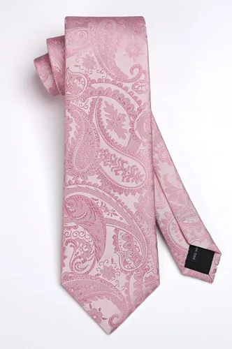 Vista 23 de HISDERN Corbatas para hombre, corbata de cachemira y bolsillo cuadrado tejido clásico floral para hombre, corbata de fiesta de boda