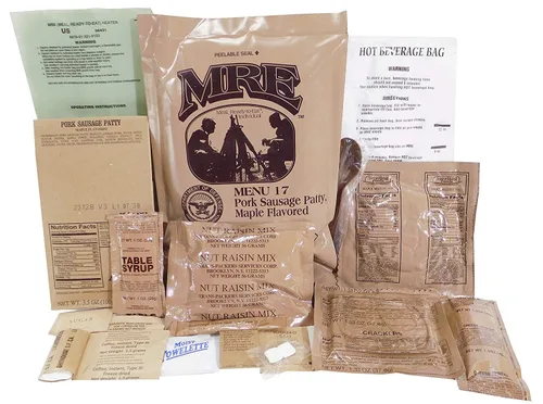 Vista 2 de Ammo Can Man MRE Case A&B, Excedente militar, Inspección 2026, Menús 1-24