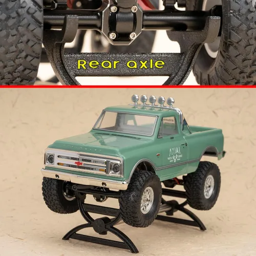 Vista 6 de Soporte de coche a control remoto para AX24, SCX24 Crawler, 1/24 RC soporte de exhibición de coche para FCX24, FCX24M, CR18P, Axial SCX24 C10