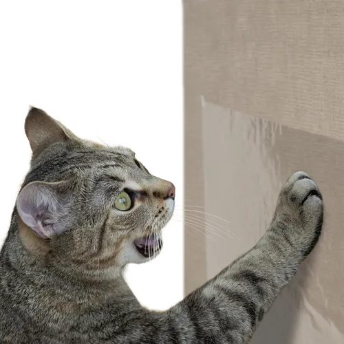 Vista 7 de Kitty City Clip rascador para gatos sobre la puerta – Soporte vertical para rascador para gatos – Protege muebles y puertas – Se adapta a la mayoría