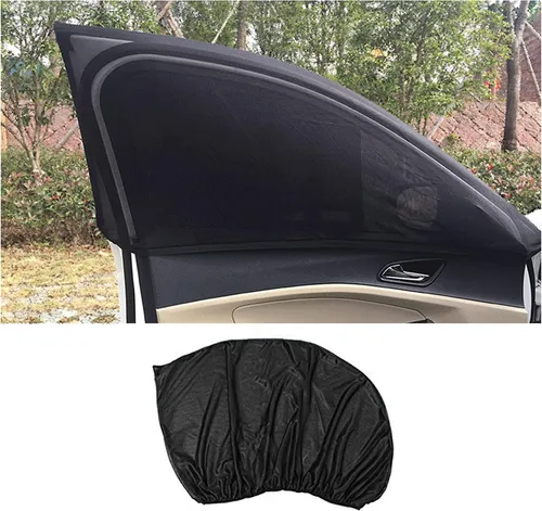 Vista 5 de Parasol universal para ventana lateral de automóvil, 2 piezas para ventana delantera de automóvil (49 x 20)