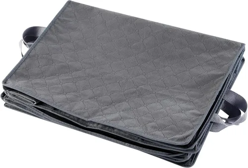Vista 9 de G01 - bolsas de almacenamiento de tamaño rectangular para guardar ropa, 3 unidades, color gris Paquete gris de 6 piezas