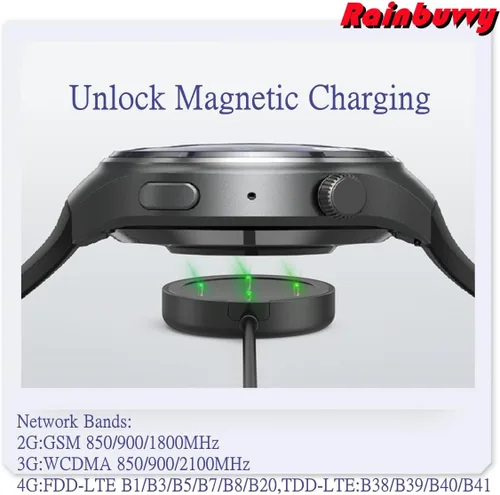 Vista 4 de Cargador de repuesto original compatible con reloj inteligente Rainbuvvy de 1.43 pulgadas (cargador)
