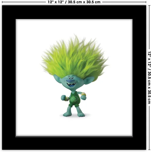 Vista 6 de Trends International Gallery Pops Trolls Band Together - Póster de pared de arcilla, 12.00 x 12.00 pulgadas, versión de marco negro