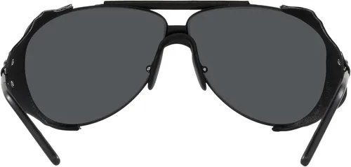 Vista 4 de GIORGIO ARMANI Man Sunglasses Matte Black Frame Dark Grey Lenses 69MM