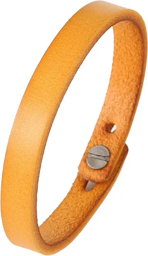 Vista 7 de HZMAN Brazalete de Cuero Ajustable Hecho a Mano Estilo Steampunk Muñequera de Cuero Minimalista