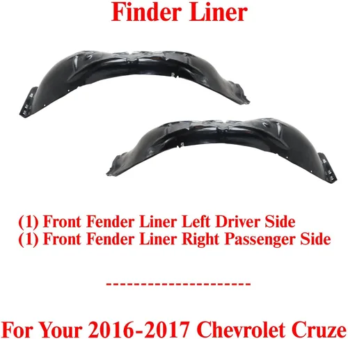 Vista 2 de Nuevo guardabarros delantero Pasajero derecho y lado izquierdo del conductor reemplazo directo para Chevrolet Cruze 2016-2019 84156925 84156926
