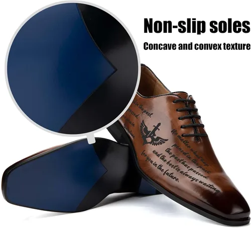 Vista 3 de JITAI Mens Oxford Shoes Mens Casual Dress Shoes Lace Up Fashion Shoes Formal