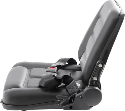 Vista 2 de Asiento de carretilla elevadora ajustable universal con cinturón de seguridad, asiento trasero de tractor de ángulo ajustable para tractor