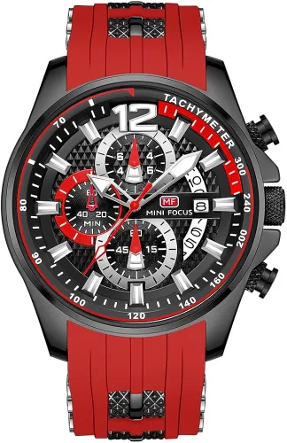 Vista 3 de KXAITO Mens Watches Military Sport Waterproof Chronograph Watch Luminous Silicon Strap Casual Watches for Men Fashion Analog Quartz Business Wrist