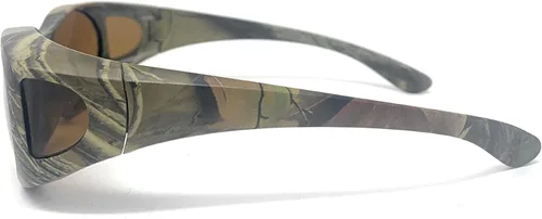 Vista 4 de Incredible Bargains Gafas de sol polarizadas unisex con ajuste sobre gafas de sol de camuflaje