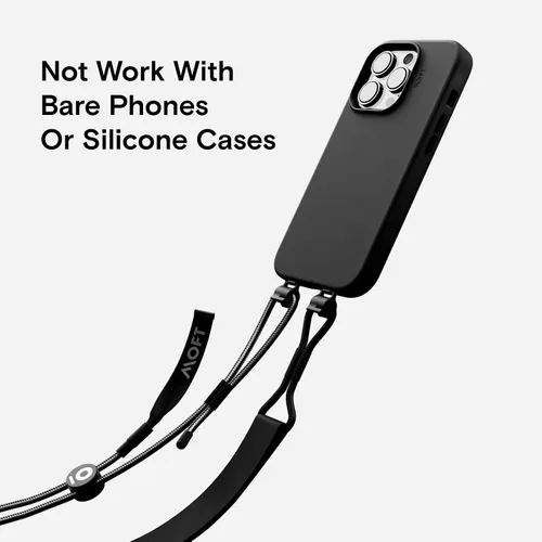 Vista 2 de MOFT Cordón para teléfono, universal, ajustable, desmontable, largo, con parche para teléfono, compatible con la mayoría de teléfonos inteligentes