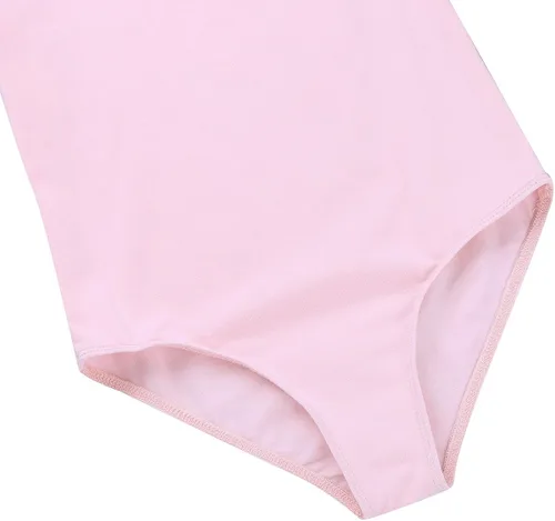 Vista 7 de TiaoBug Conjunto de vestido de ballet para niñas, de algodón, manga corta, leotardo de gimnasia con falda de gasa, conjunto de ropa de baile