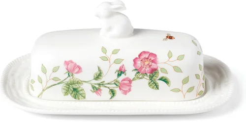 Vista 12 de Lenox 893456 Mariposa Prado Conejo Salero y Pimentero, Vajilla de Pascua