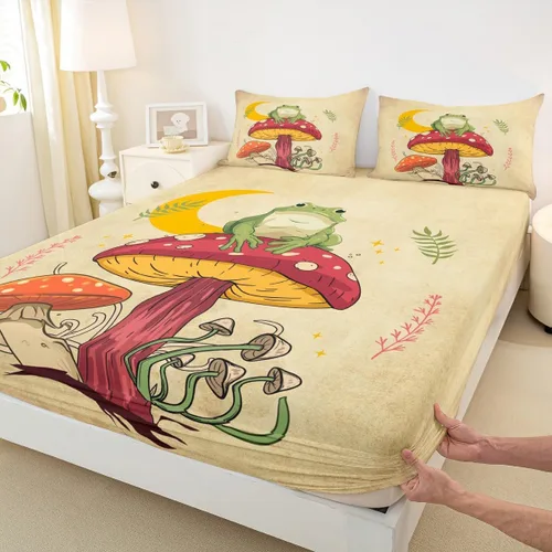 Vista 29 de Bonita sábana bajera ajustable para niños, tamaño individual, juego de ropa de cama rústica de pollo, decoración de dormitorio para niños y adultos