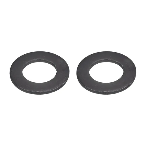 Vista 21 de Uxcell Arandela plana de acero al carbono para pernos M8, 10 piezas M8 x 16 x 1.5mm, aleación de acero negro oxidado de grado 8.8, sujetadores