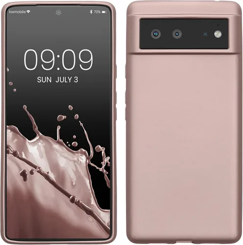Vista 36 de kwmobile Funda compatible con Google Pixel 6 - Funda protectora de silicona TPU suave y delgada - Piedra antigua