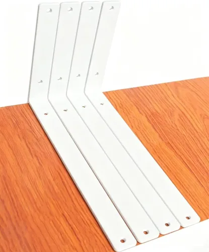Vista 91 de Paquete de 2 soportes de estante en L de 6 pulgadas de largo x 6 pulgadas de alto x 1.5 pulgadas de ancho, 5 mm de grosor, soportes de estante
