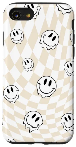 Vista 18 de Retro Swirl - Carcasa para iPhone 17, diseño de cara sonriente feliz