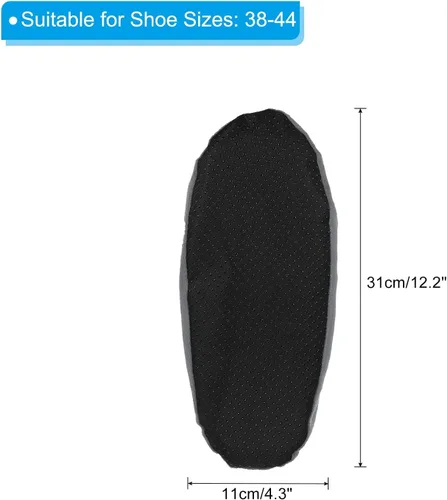 Vista 2 de PATIKIL Fundas para zapatos, 1 par de fundas reutilizables antideslizantes para botas y zapatos, fundas protectoras gruesas y lavables