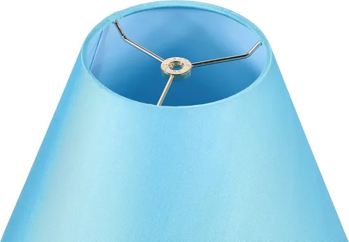 Vista 4 de Aspen Creative 32136 Pantalla de lámpara de construcción de araña con forma de imperio de transición en azul cielo, parte superior de 6 pulgadas x