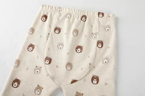 Vista 5 de Owlivia Conjunto de pijama de manga larga para bebé, 100% algodón orgánico, ropa de dormir de 2 piezas para niño y niña
