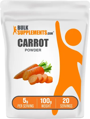 Vista 9 de BulkSupplements. com Polvo de zanahoria - Suplemento en polvo superalimentario, suplemento de zanahoria - para batidos y hornear, vegano y sin